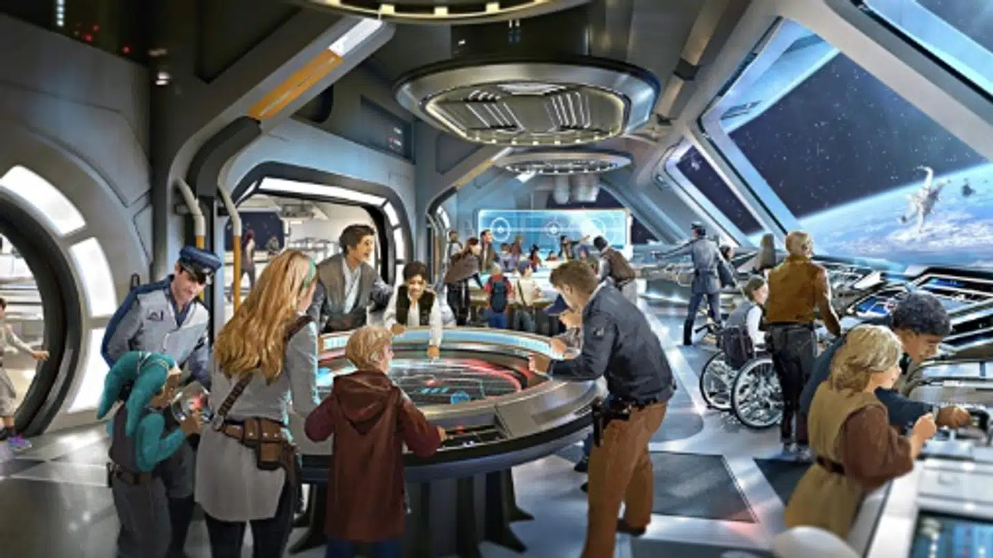 Koncepttegning af det kommende 'Star Wars'-hotel i Disney World, Florida.