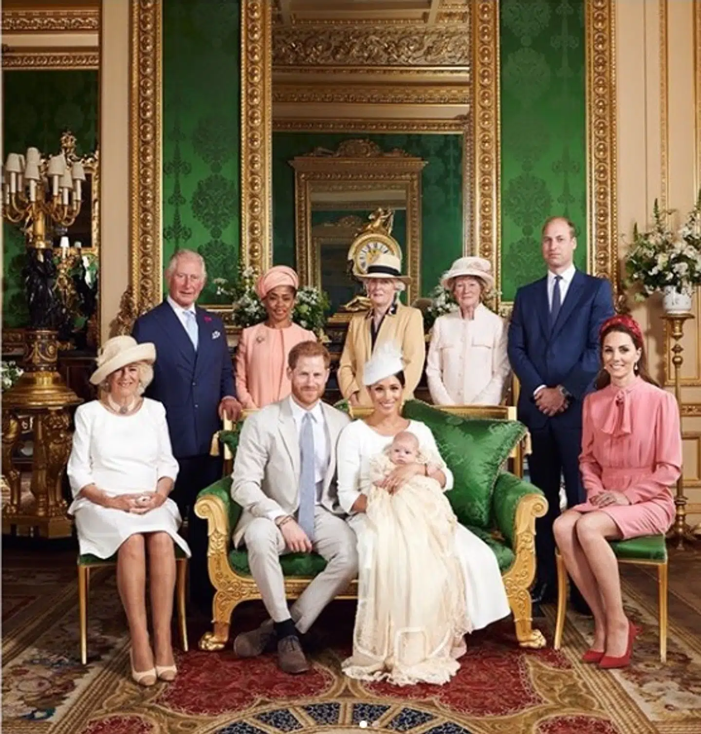 Familiefoto fra Archies barnedåb.