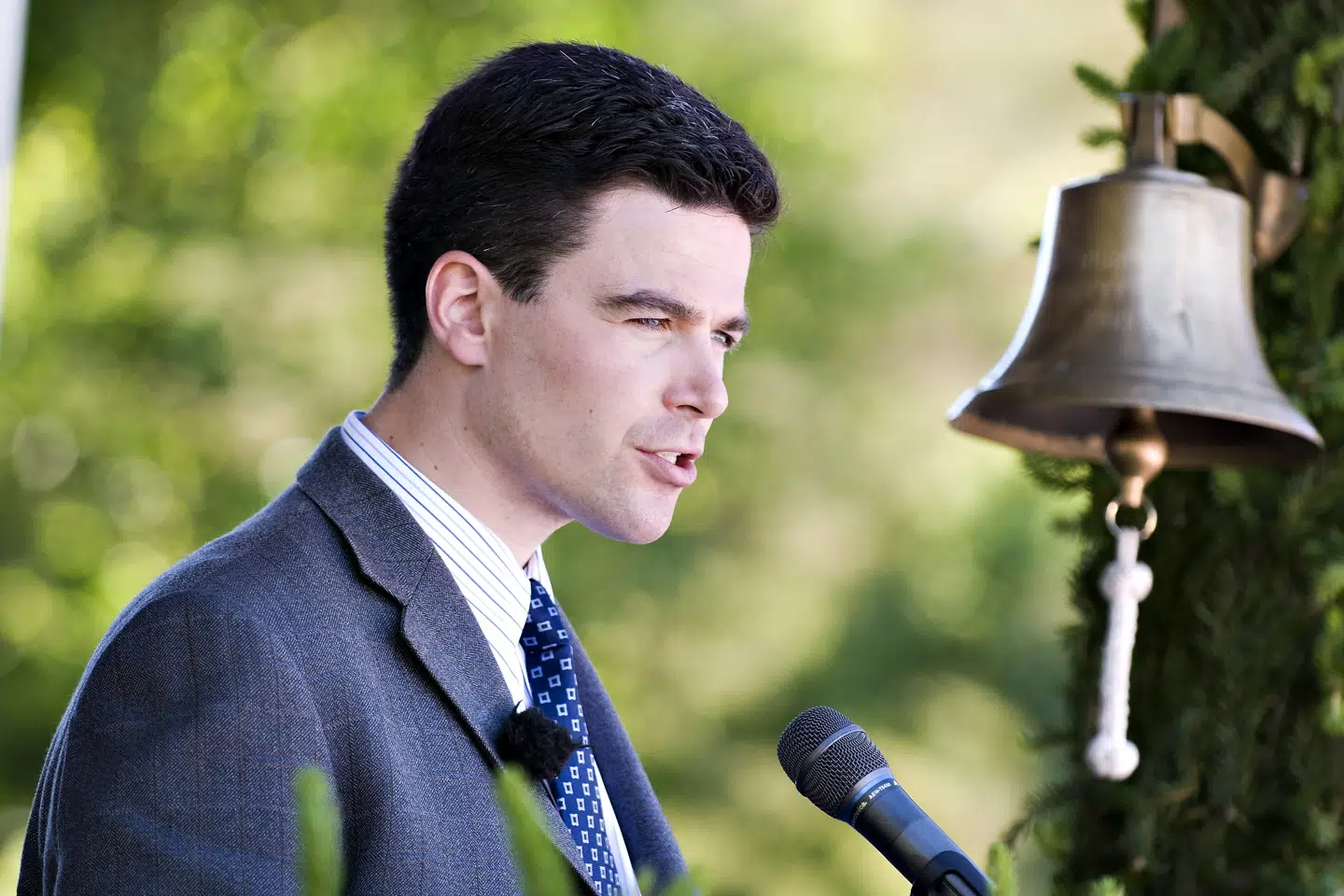 Det er ikke første gang, at Henrik Fogh Rasmussen holder tale i Rebild. I 2008 var han årets ungdomstaler ved arrangementet, der markerer det dansk-amerikanske venskab. Henning Bagger/Ritzau Scanpix