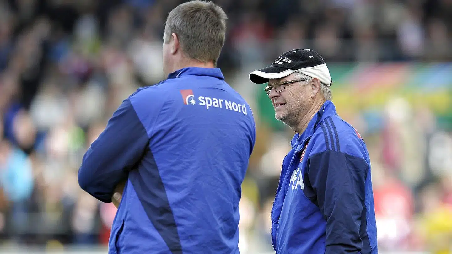Poul Erik Andreasen med daværende træner Kent Nielsen i 2011.
