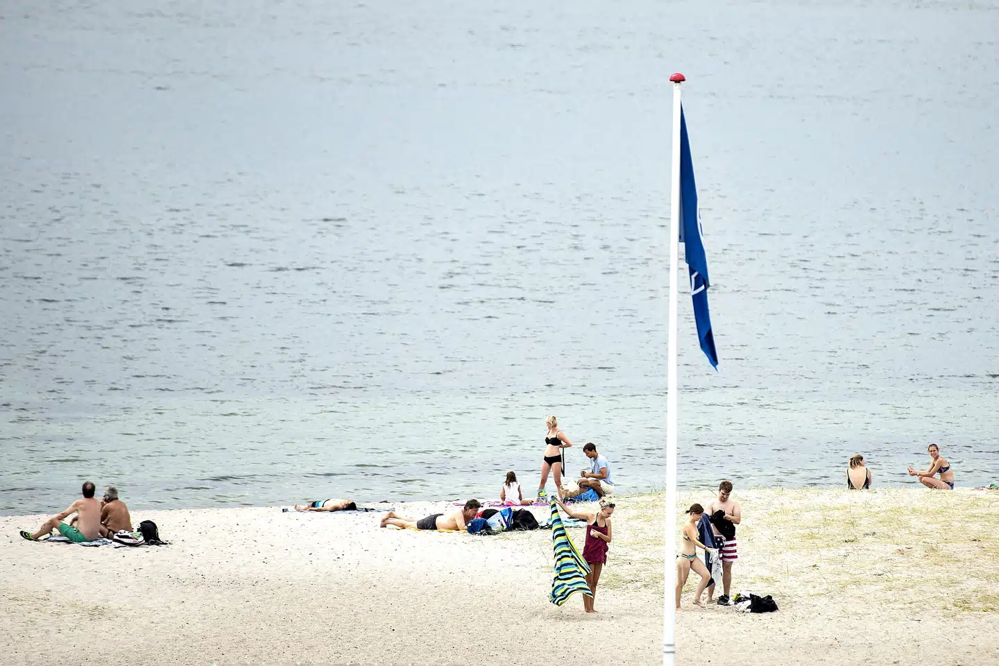 Søndag eftermiddag er der blevet målt 31,9 grader i Nakkehoved i Nordsjælland. (arkivfoto) Henning Bagger/Ritzau Scanpix