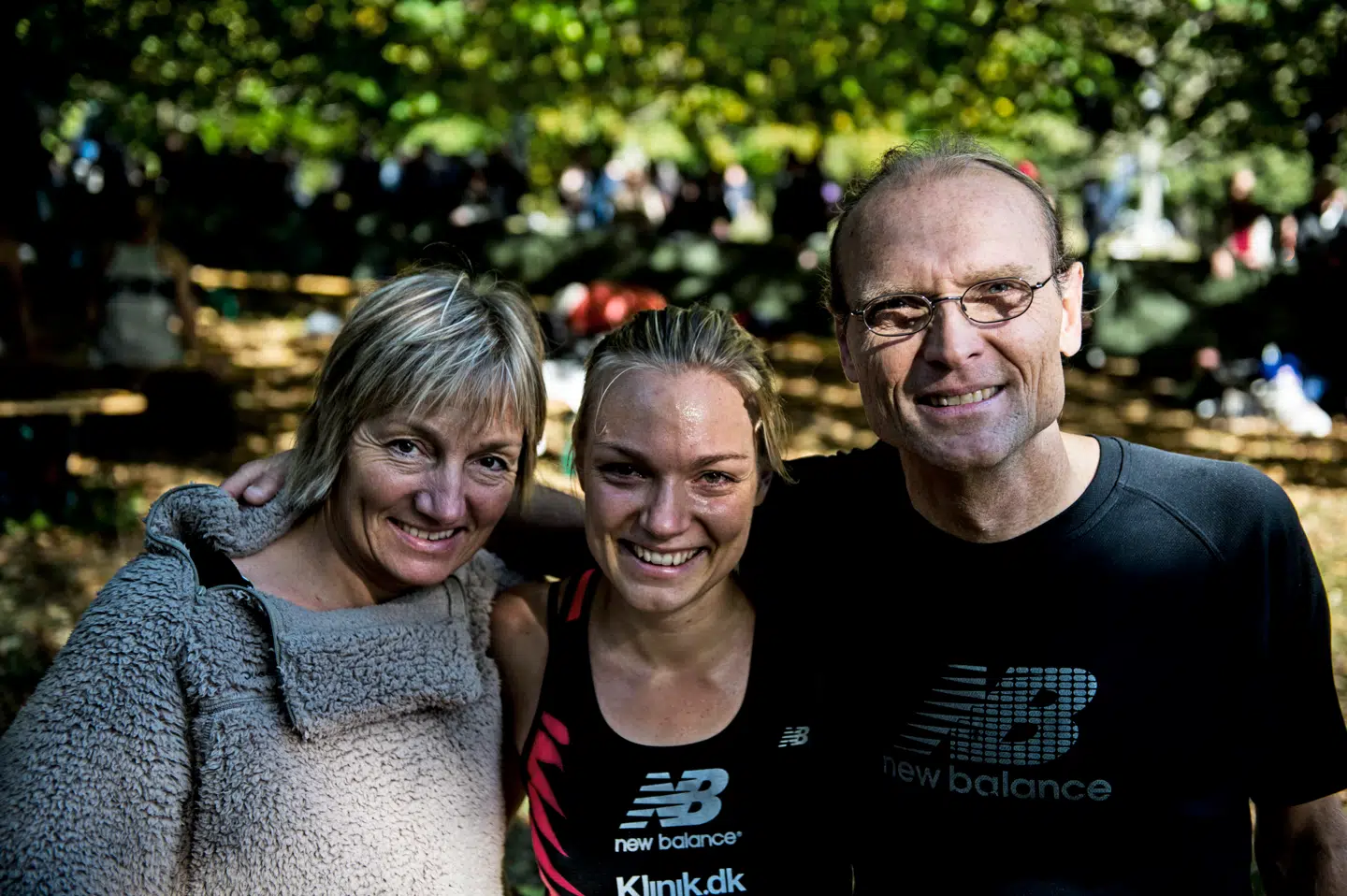 Eremitageløbet har altid betydet meget for familien. Her er Mette Holm Hansen, Anna Holm og Henrik Jørgensen i Dyrehaven, hvor de vandt henholdsvis tre, to og fire gange. Foto: Scanpix