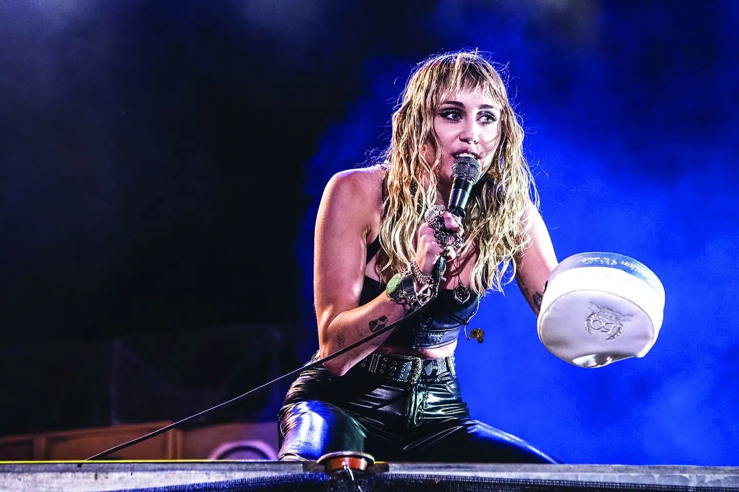 Verdensstjernen, Miley Cyrus, festede på Rød Scene omkring midnat på Tinderbox fredag den 28. juni 2019. BT og For Denmark only.. (Foto: Helle Arensbak/Ritzau Scanpix)