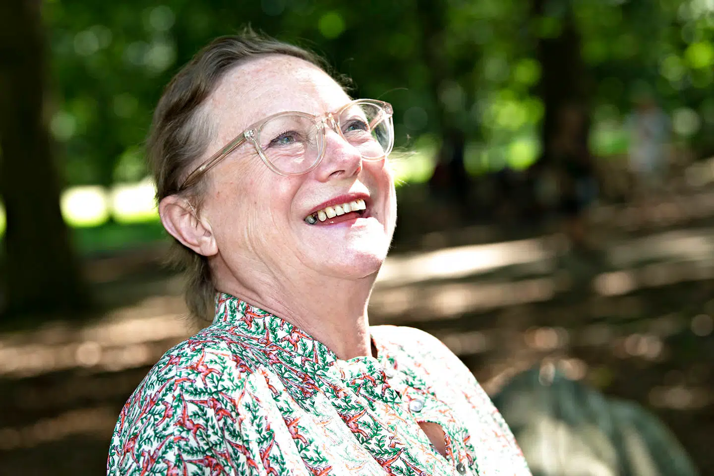 Lisbet Dahl grinte i sommervarmen