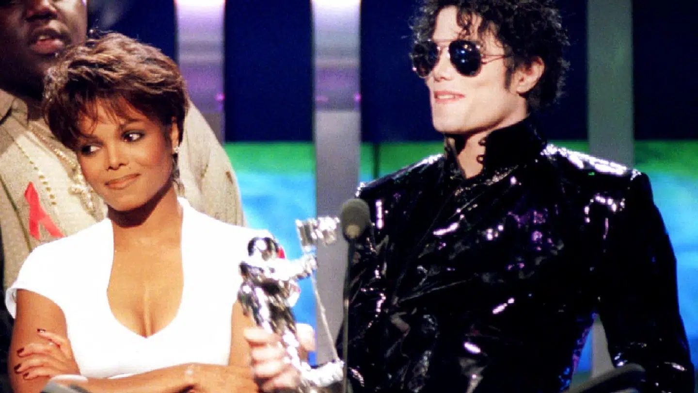 Janet Jackson og Michael Jackson da de i 1995 vinder en MTV Video Musiv Award for 'Best dance video'.