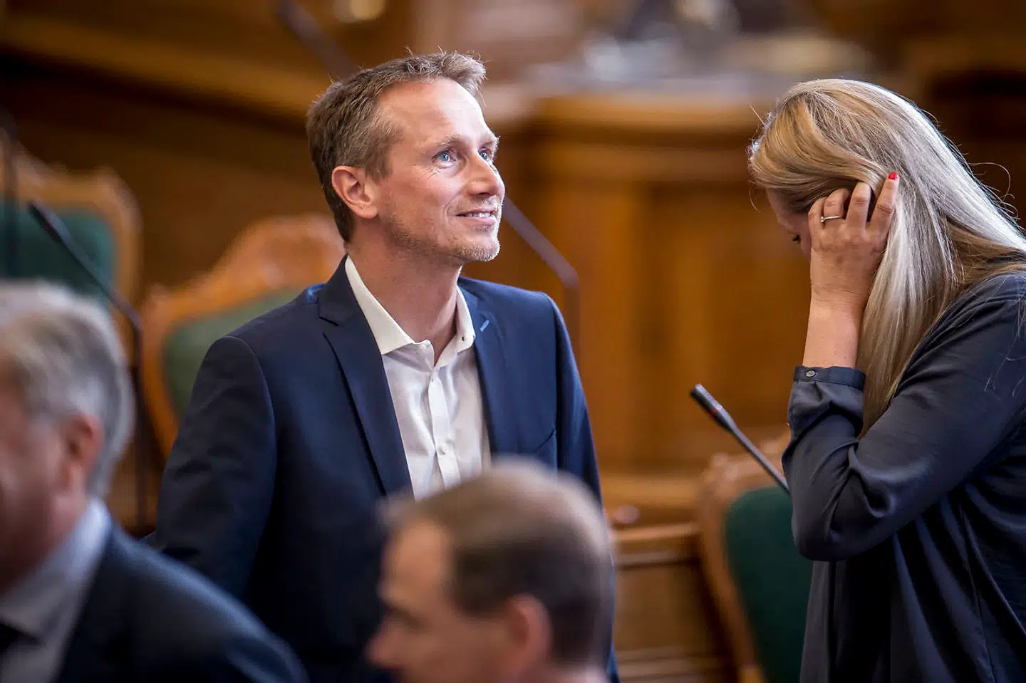 Kristian Jensen (V) under møde i Folketingssalen, fredag den 21. juni 2019.