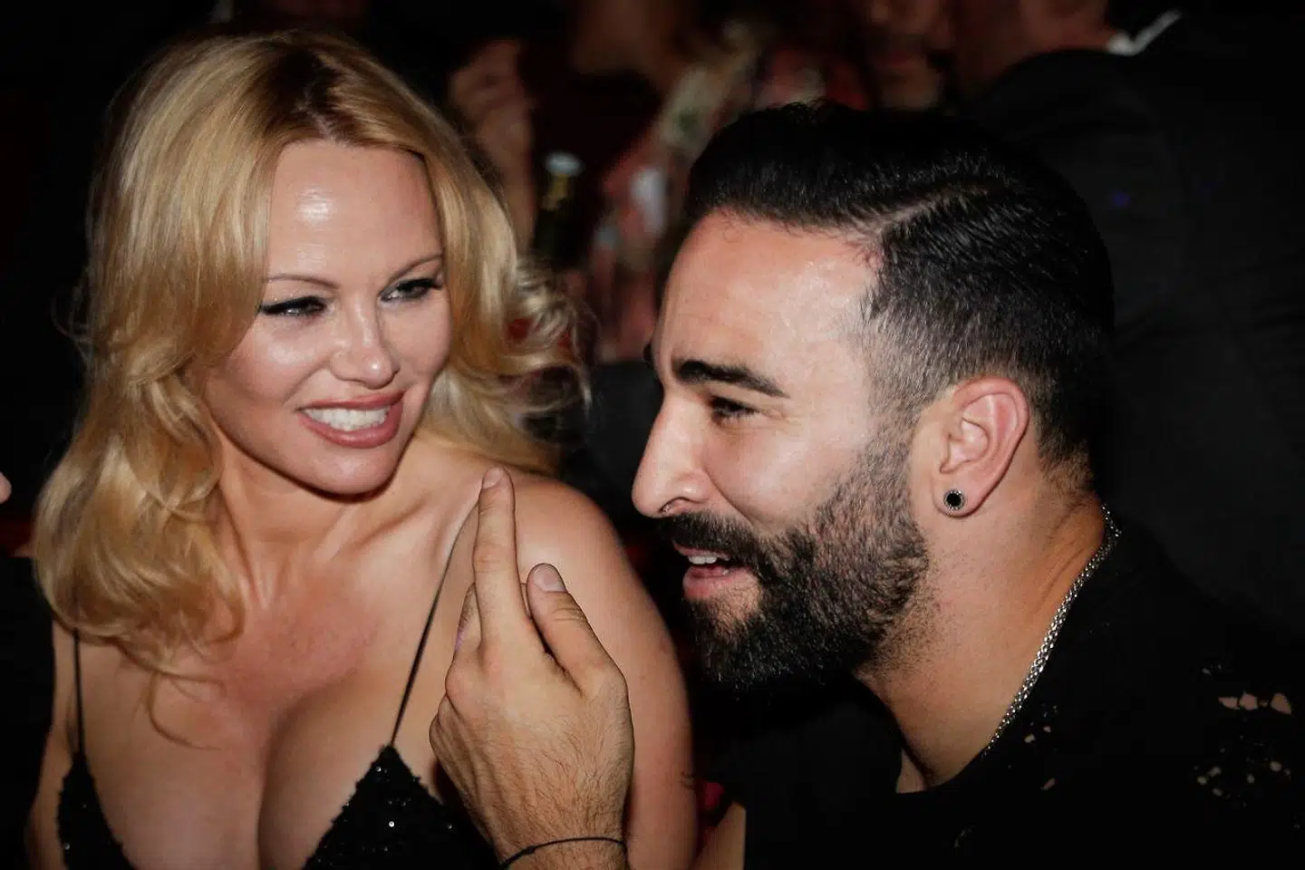 Pamela Anderson og Adil Rami.