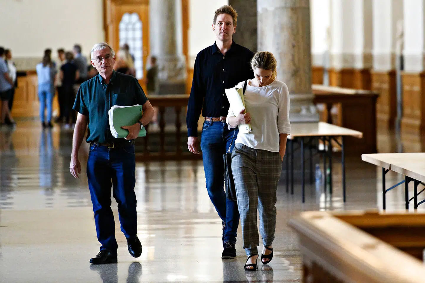 Pernille Skipper, Jakob Sølvhøj og Rune Lund udgør Enhedslistens delegation.
