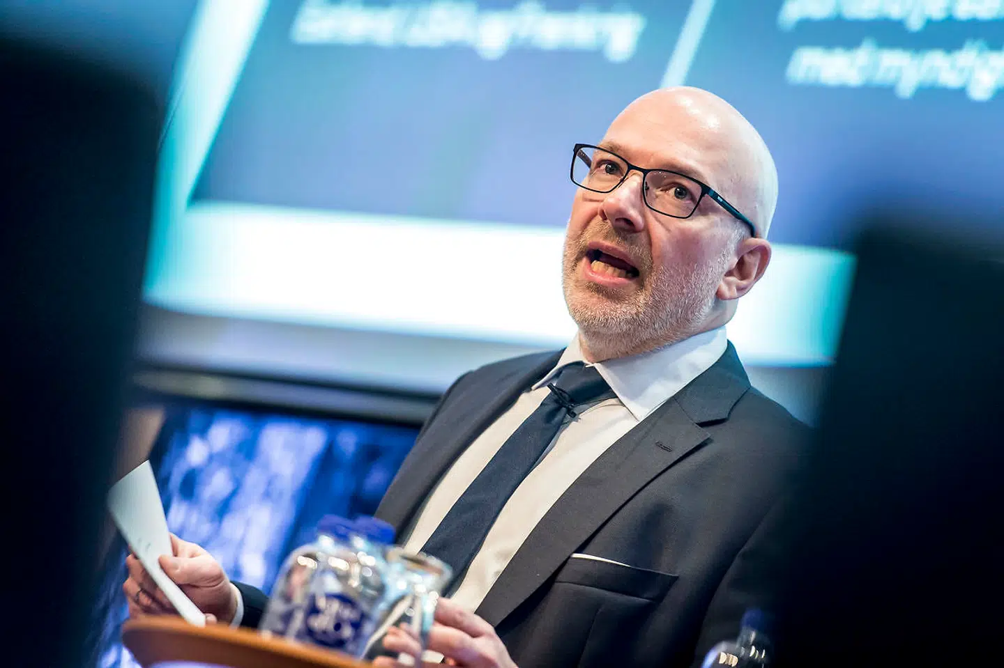 Jesper Nielsen var vikar på posten som Danske Banks administrerende direktør. Billedet her er fra fredag den 1. februar 2019. (Foto: Mads Claus Rasmussen/Ritzau Scanpix)