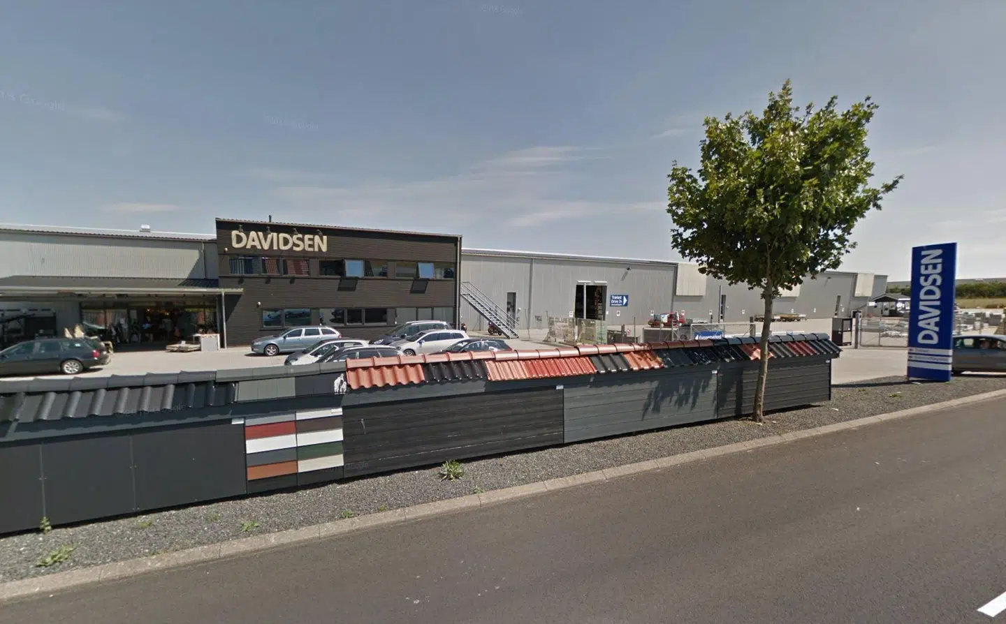 Her ses byggemarkedskæden Davidsen i Rødekro.