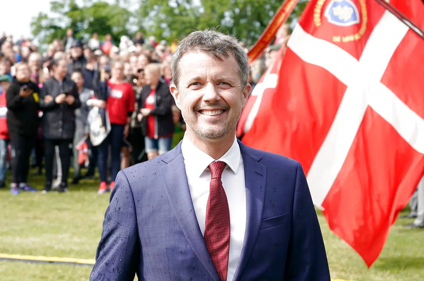 Kronprins Frederik ved fejringen af 800-året for Dannebrogs fald i Vordingborg.