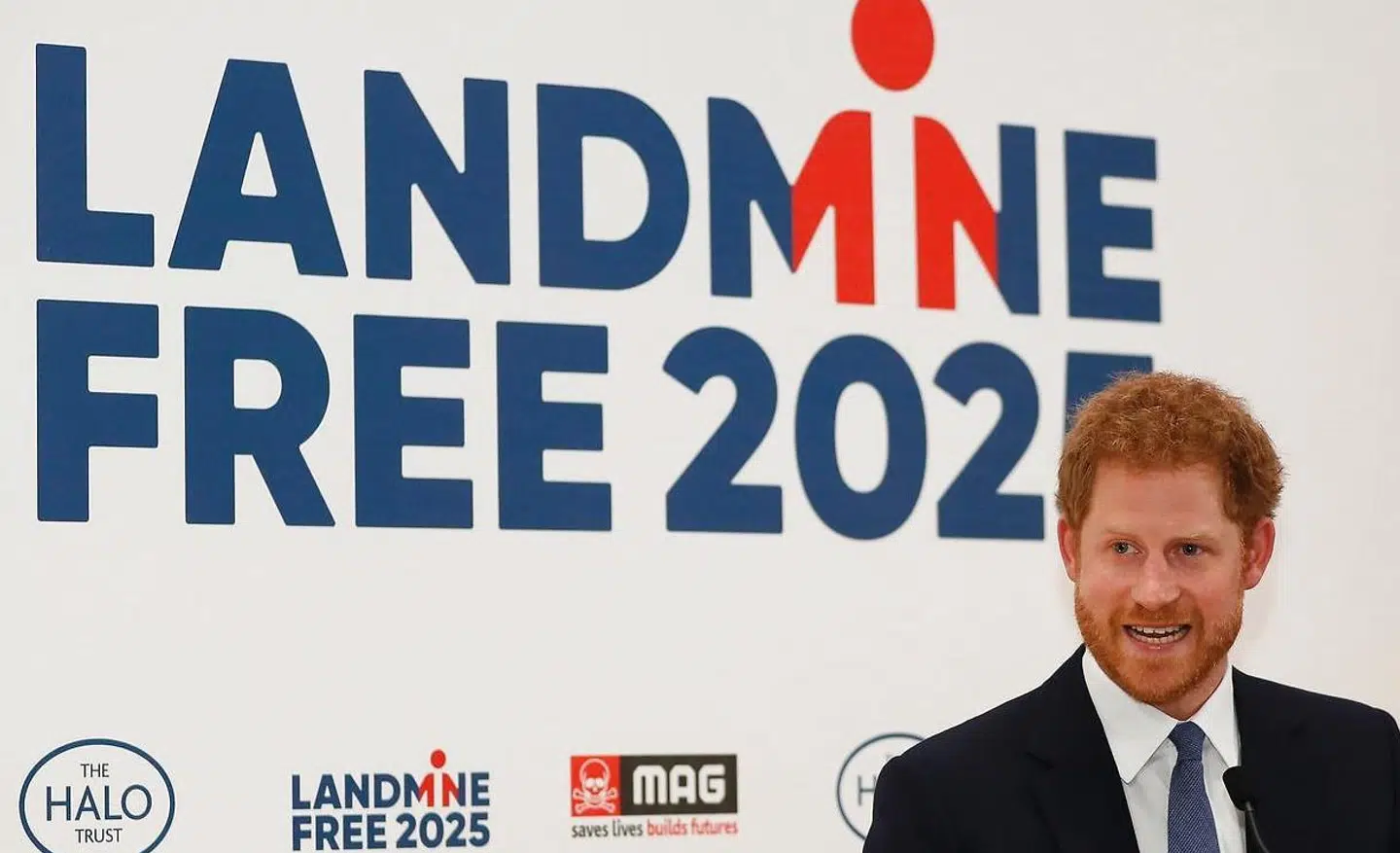 Prins Harry fotograferet i april 2017 i forbindelse med et velgørenhedsarrangemnet til fordel for landminesagen.