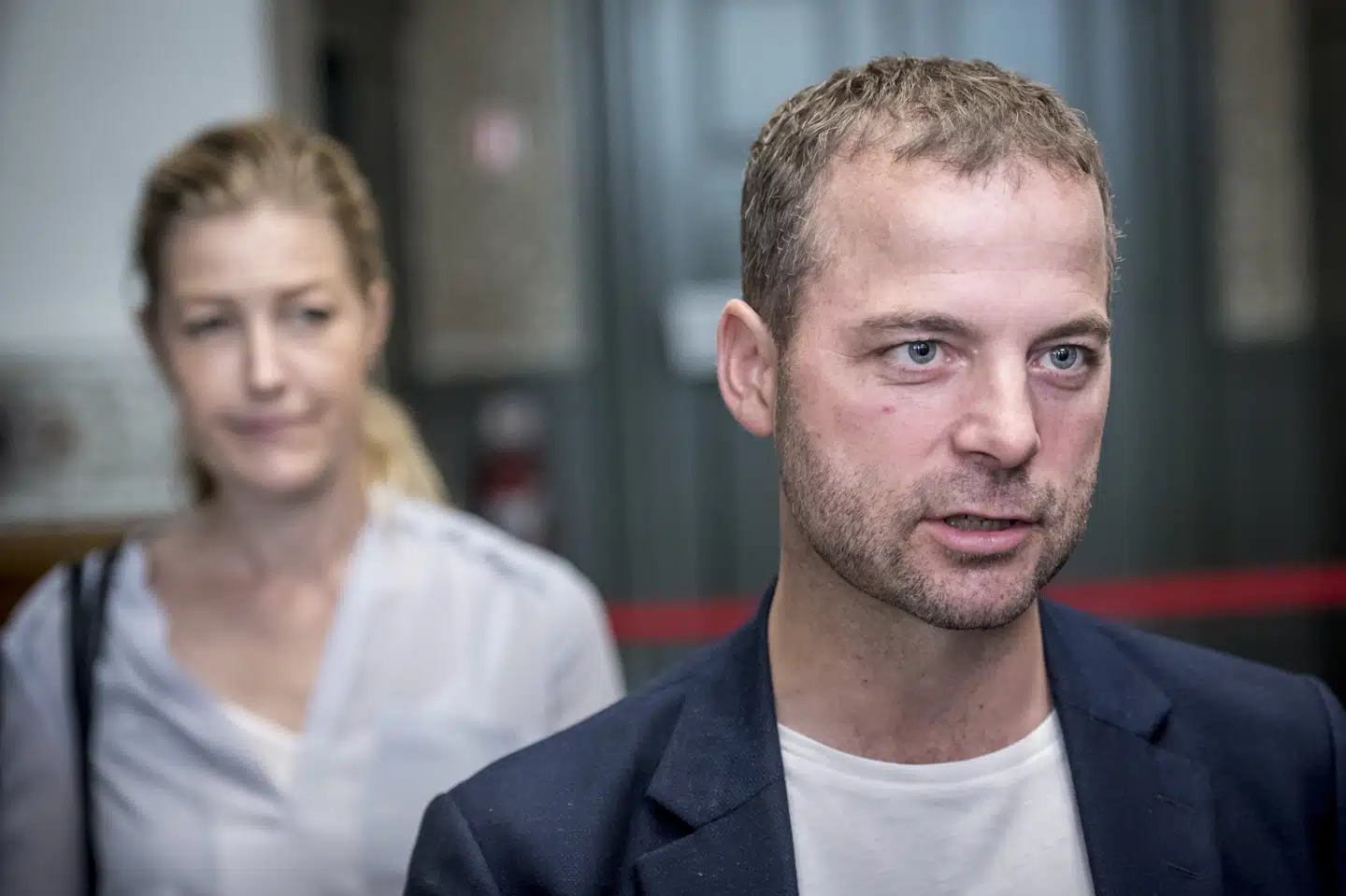 Sofie Carsten Nielsen og Morten Østergaard til forhandlinger på Christiansborg. Her står De Radikale alene med ultimative krav om et øget arbejdsudbud gennem mere udenlandsk arbejdskraft, hvis Mette Frederiksen skal danne regering. Mads Claus Rasmussen/Ritzau Scanpix