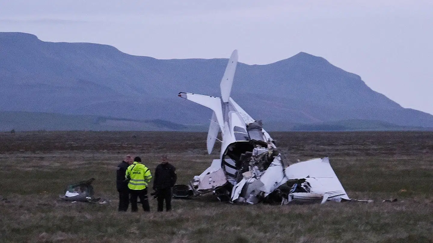 To danske statsborgere mistede livet i et flystyrt på Island søndag 9. juni 2019. Her et billede af det forulykkede fly.