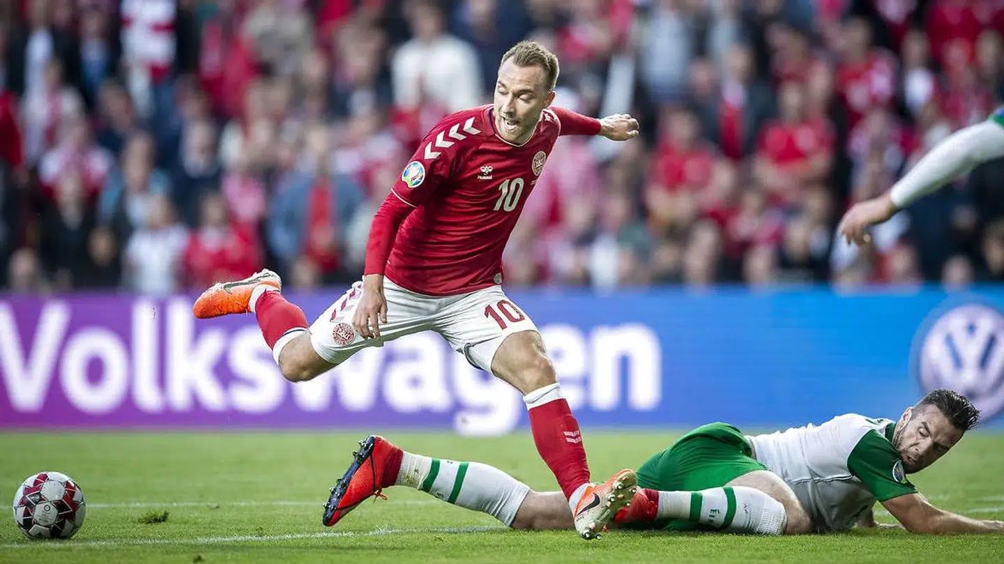 Danmarks Christian Eriksen under EM-kvalifikationkampen mellem Danmark - Irland i Telia Parken, fredag den 7 juni 2019.. (Foto: Liselotte Sabroe/Ritzau Scanpix)