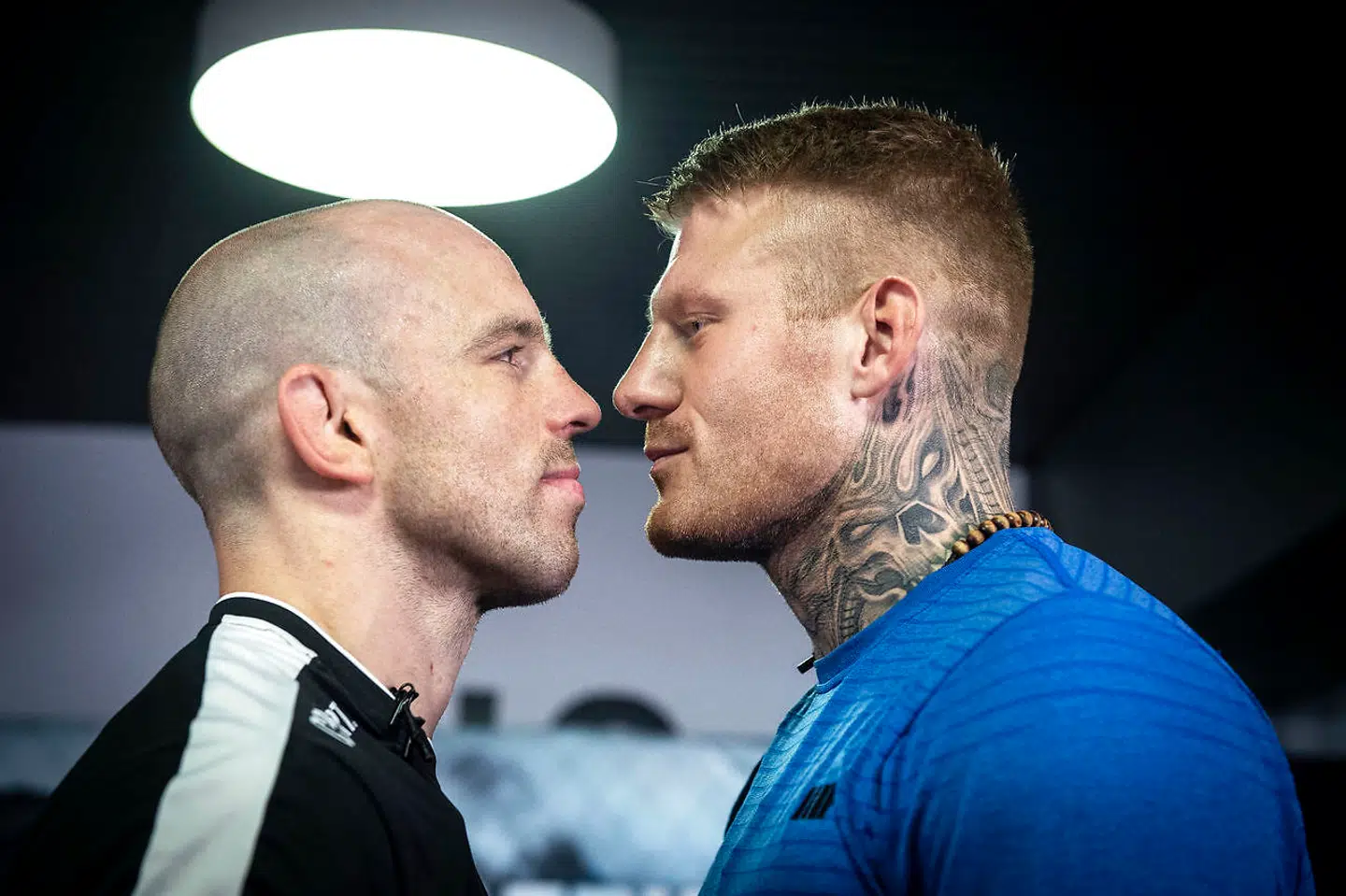 Mark O. Madsen og Patrick Nielsen ved åben træning tirsdag den 4. juni.