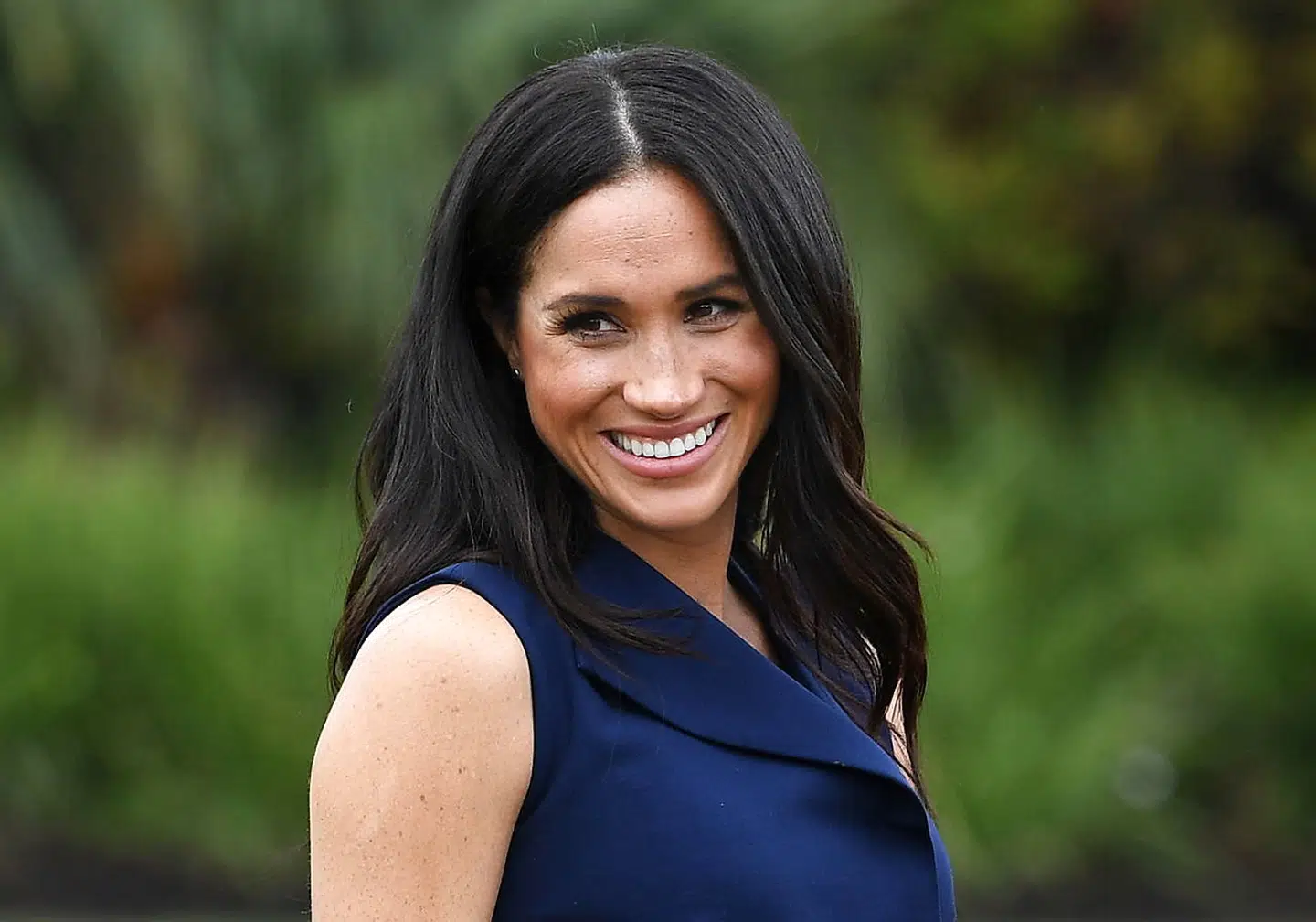 epa07551245 (FILE) - Meghan, the Duchess of Sussex walks during a reception given by the Governor of Victoria, the Honourable Linda Dessau AC, in Melbourne, Australia, 18 October 2018 (reissued 06 May 2019). The Duchess of Sussex gave birth to a son, Buckingham Palace announced. It is the first child of Prince Harry and his wife Meghan. EPA/JULIAN SMITH
