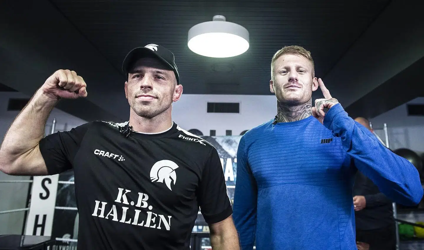 Mark O. Madsen og Patrick Nielsen kæmper på lørdag.