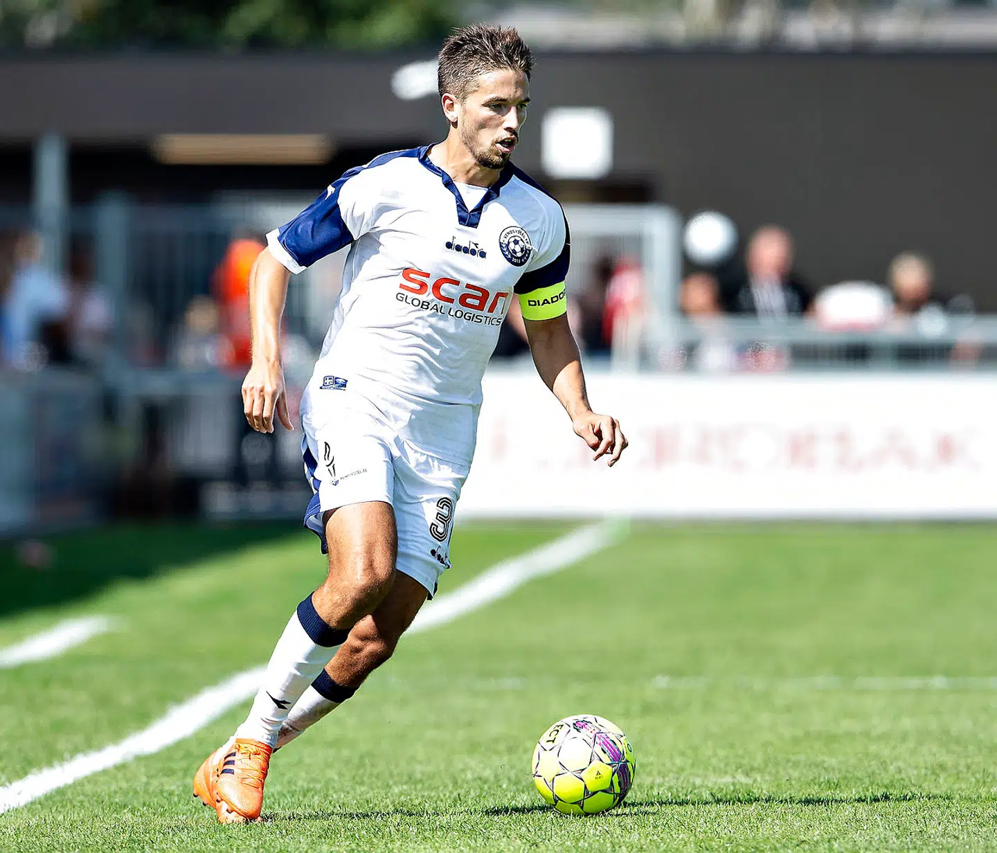 Vendsyssel FF's Alexander Juel Andersen i aktion i en superligakamp mod OB 15. juli 2018.