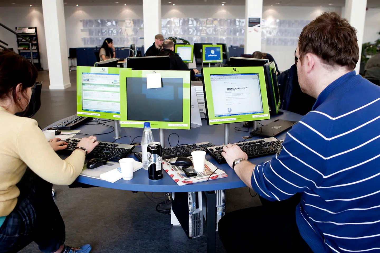 Kun én ud af ti ledige kommer kommer ifølge en YouGov-måling i job på grund af jobcentrets indsats. (Arkivfoto)