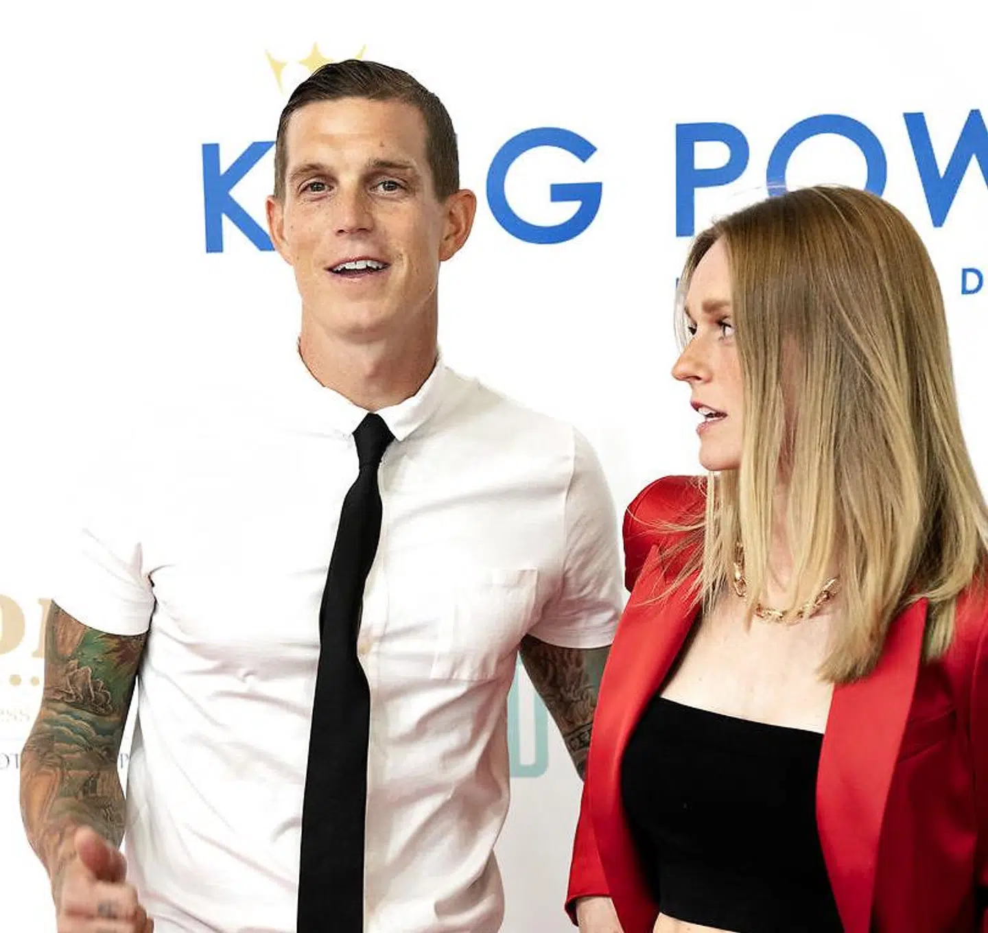 Daniel Agger med hustruen Sofie Agger.