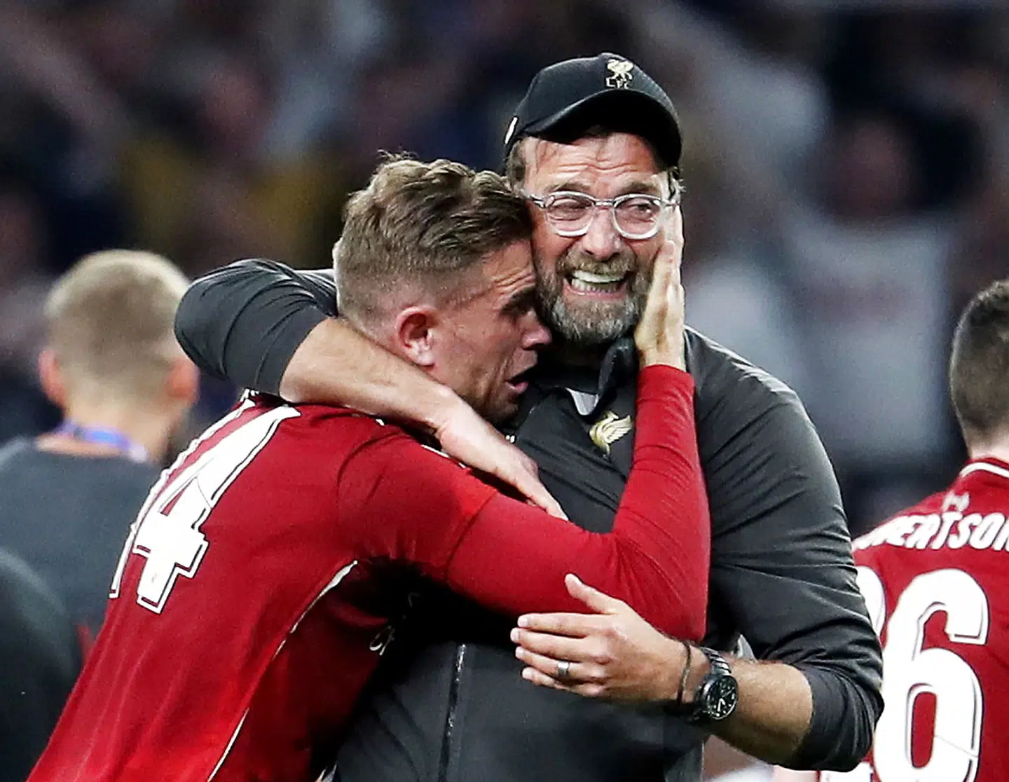 Jürgen Klopp og Jordan Henderson var begge meget emotionelle efter Liverpools 2-0-sejr over Tottenham i Champions League-finalen.