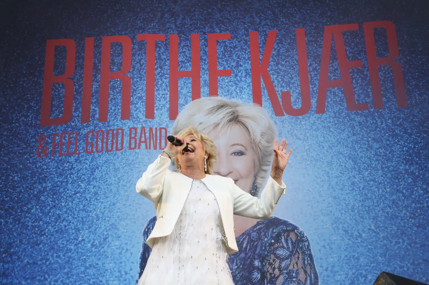 Birthe Kjær på Jelling musikfestival 2019.