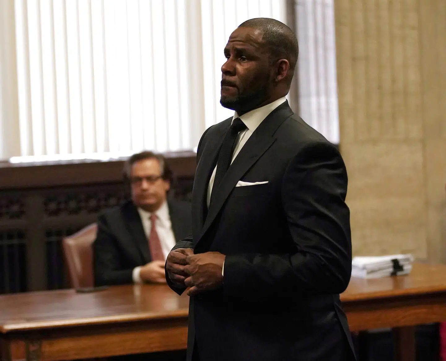 R. Kelly i retten i Chicago den 22 marts 2019.