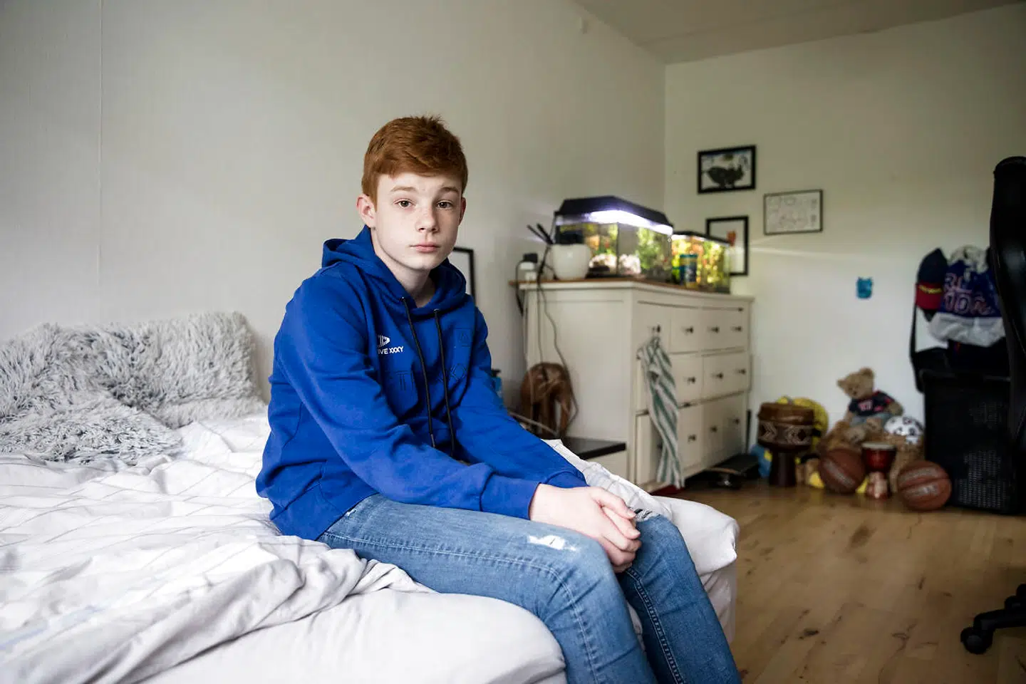 Først troede de, Kristoffers angst var en form for søskendereaktion, da han for fire år siden fik et angstanfald på vej til skole. Men i den efterfølgende udredning blev han diagnosticeret med to typer angst og GUA.