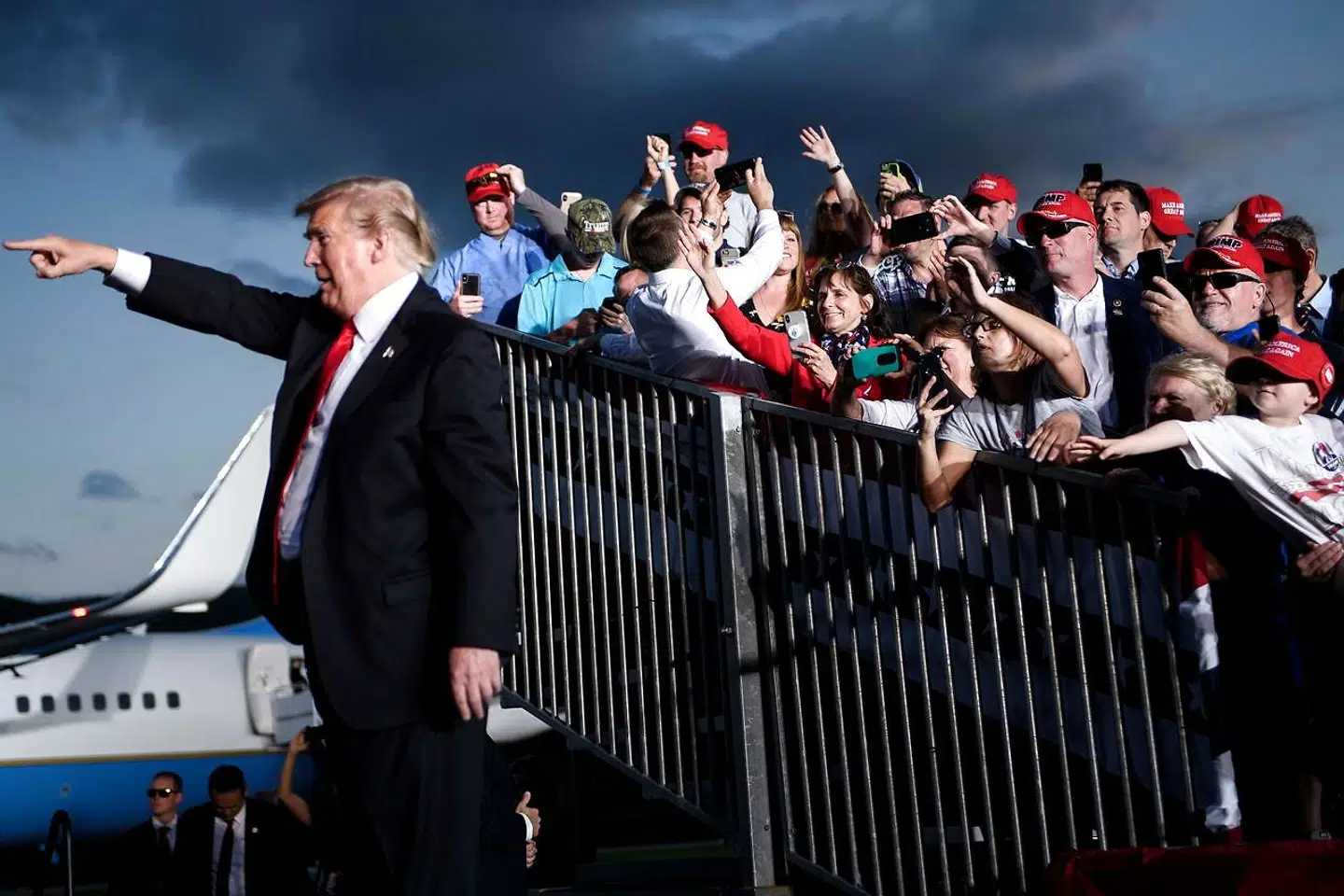 Donald Trump ved vælgermøde i Montoursville, Pennsylvania.