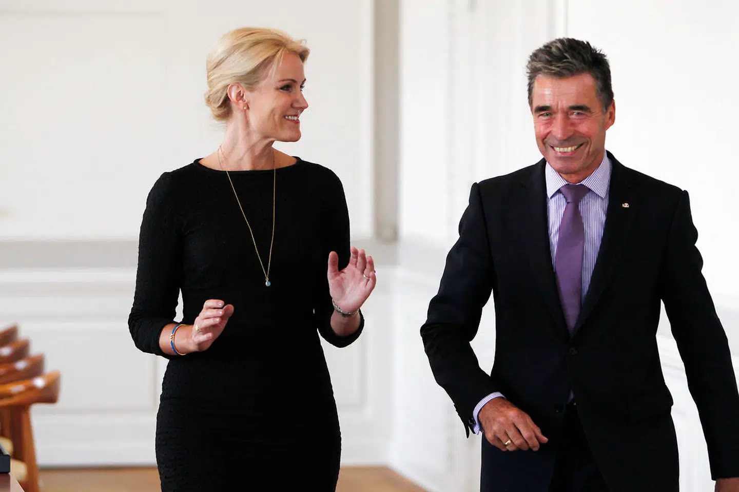 Helle Thorning-Schmidt og Anders Fogh Rasmussen var konkurrenter ved Folketingsvalget i 2007.
