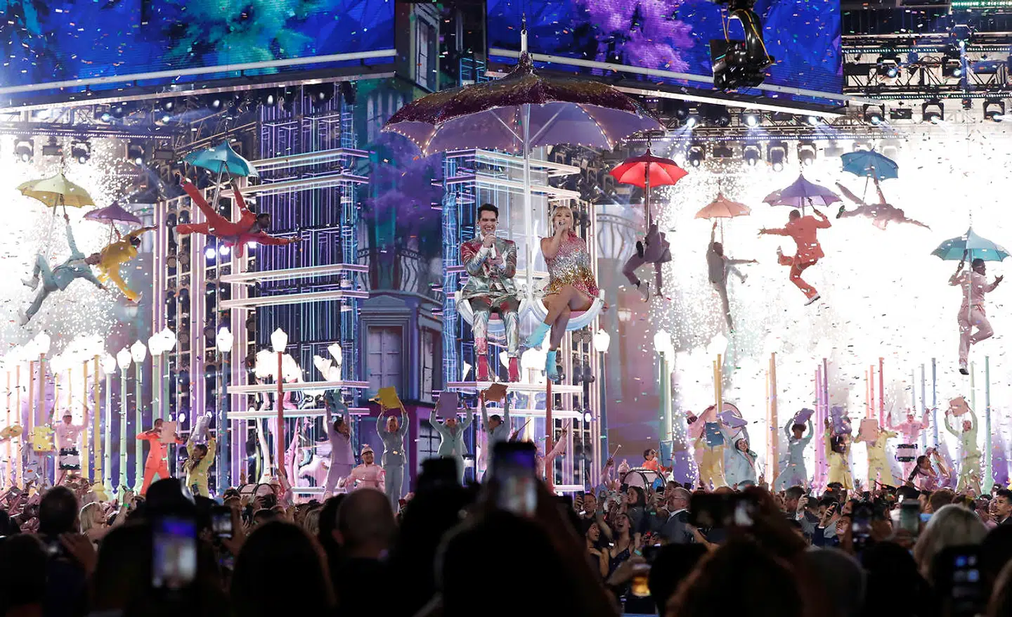 Taylor Swift under en optræden ved 2019 Billboard Music Awards i Las Vegas.