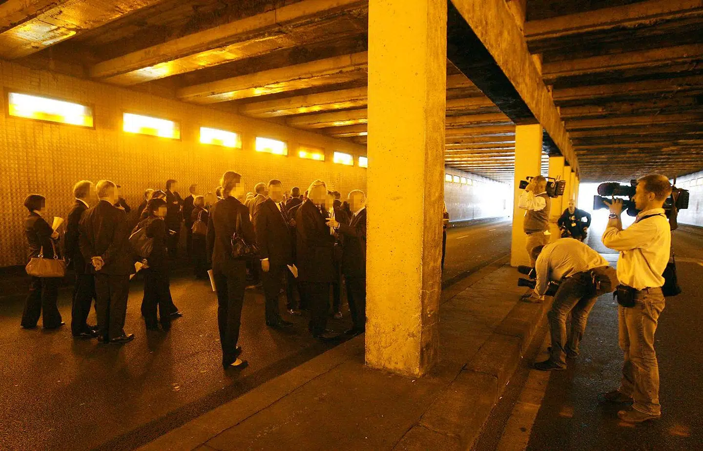 Pont de l'Alma.tunnelen in Paris, hvor prinsesse Diana omkom.