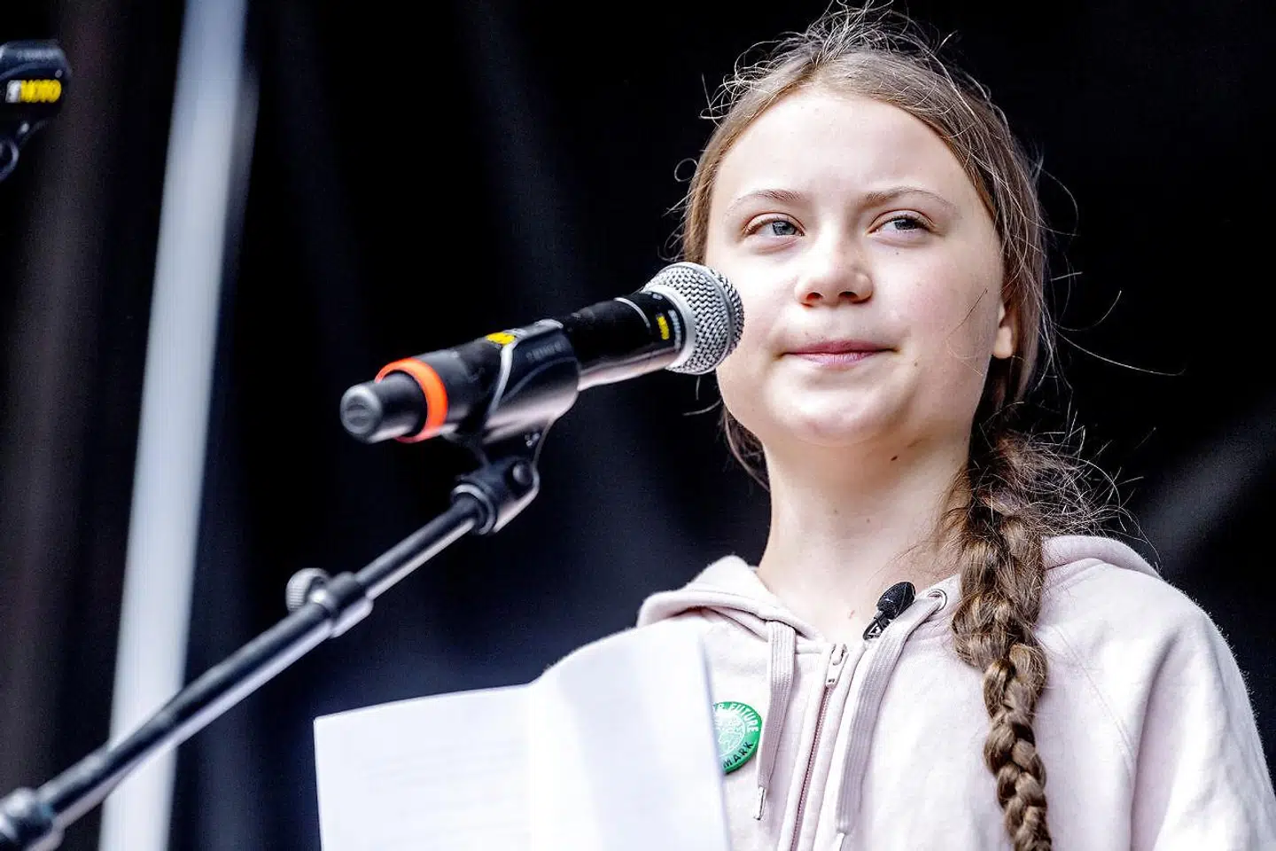 Den 16-årige svenske klimaaktivist Greta Thunberg deltog lørdag d. 25. maj 2019 i Folkets Klimamarch i København.