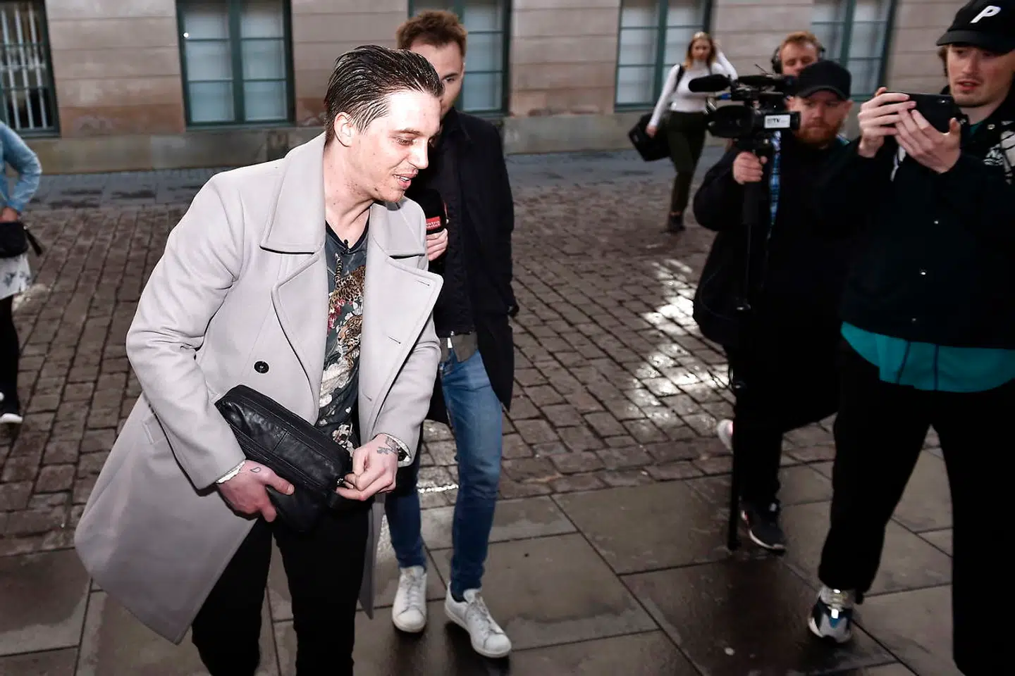 Nicki Bille ankommer til retten i København den 25. april 2019.