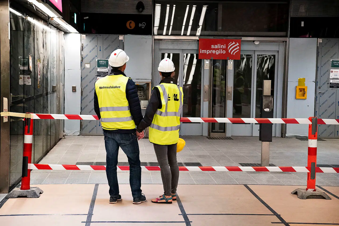 Den nye station på Enghave Plads.