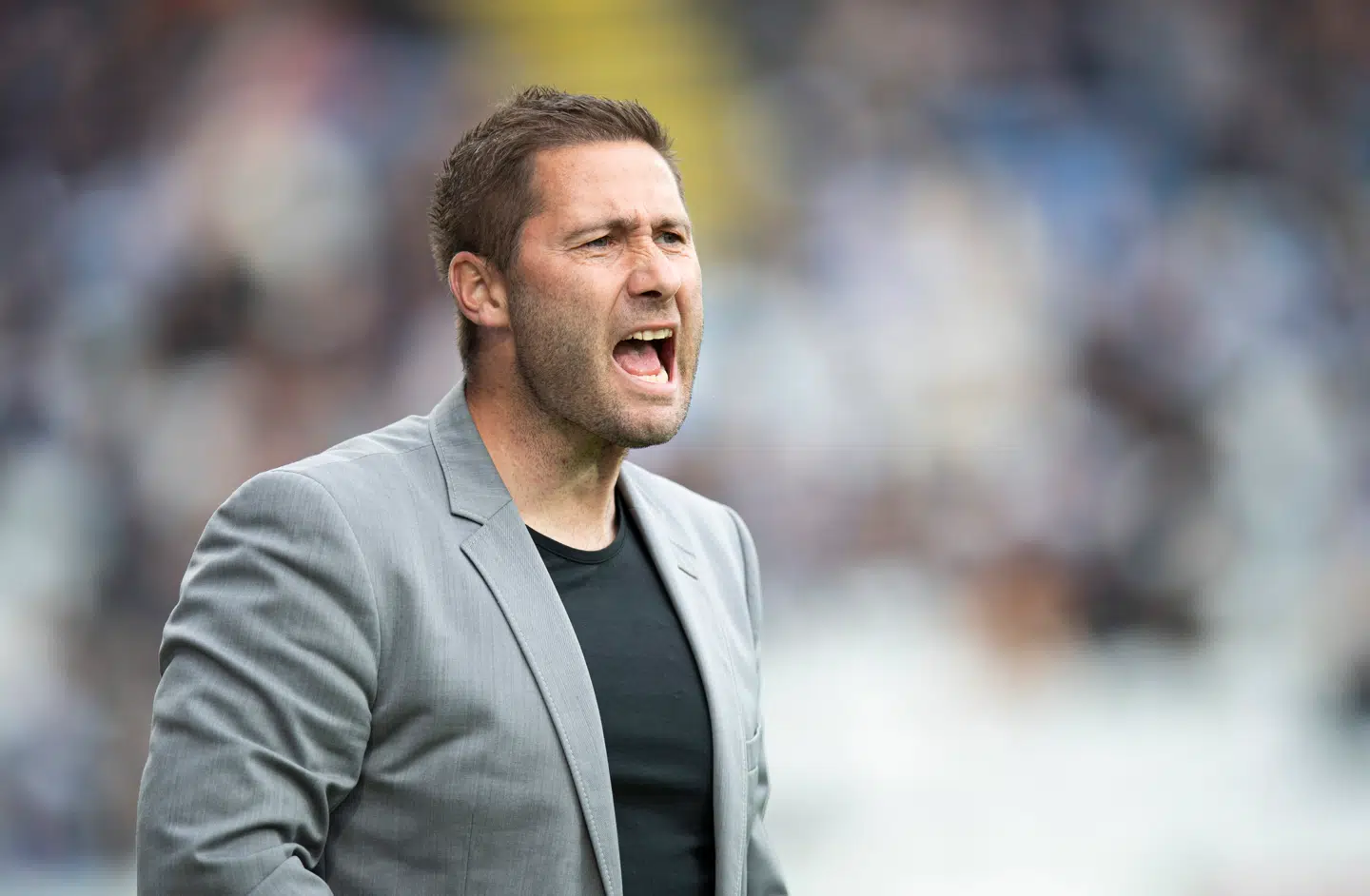 Martin Retov (Brøndby - Træner) Superliga Fodbold Odense Boldklub mod Brøndby IF. Nature Energy Park. Lørdag den den 25 maj 2019.. (Foto: Claus Fisker/Ritzau Scanpix)