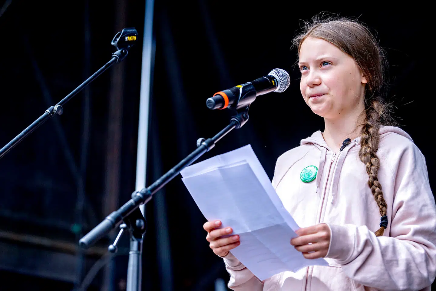 Greta Thunberg var kun i Danmark i få timer, før hun skulle videre til Tyskland. Selvfølgelig med tog.