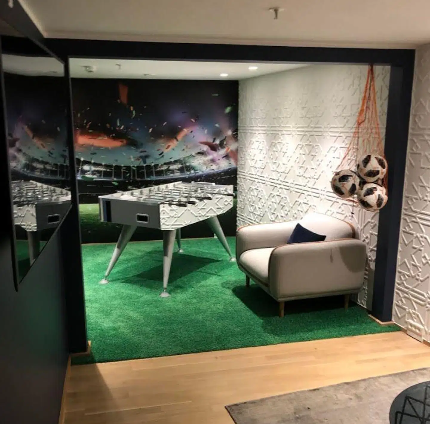 Hotelværelset, som Magnus Carlsen bor i.