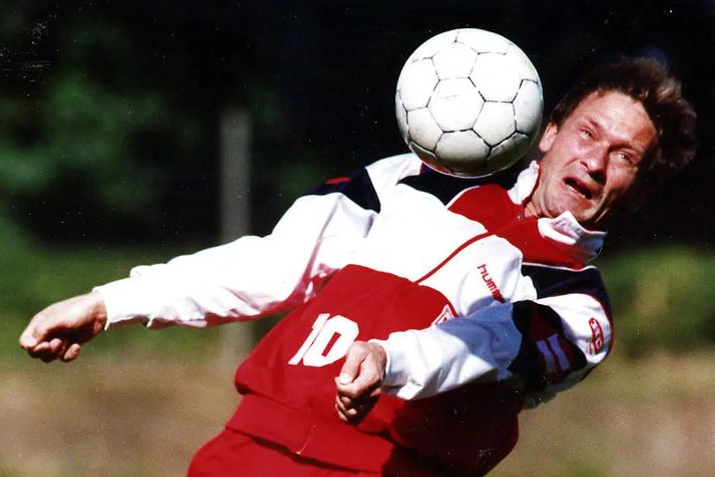 Preben Elkjær. Fodboldspiller. Vejle. September 1990. (Søren Lorenzen/Polfoto)