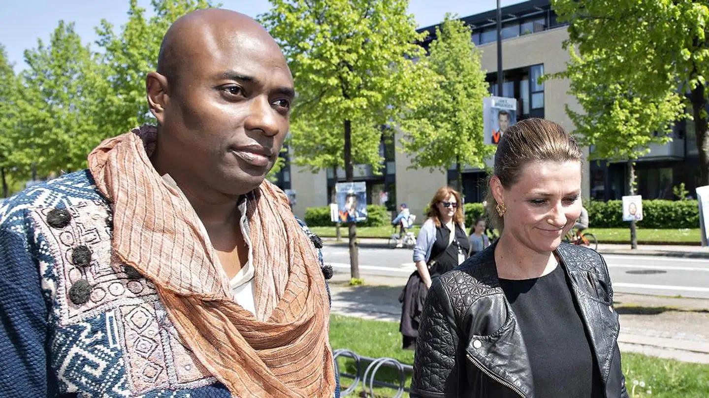 Det var ikke muligt for journalister at stille spørgsmål til den norske prinsesse Märtha Louise og hendes shaman-kæreste, da de søndag besøgte København.
