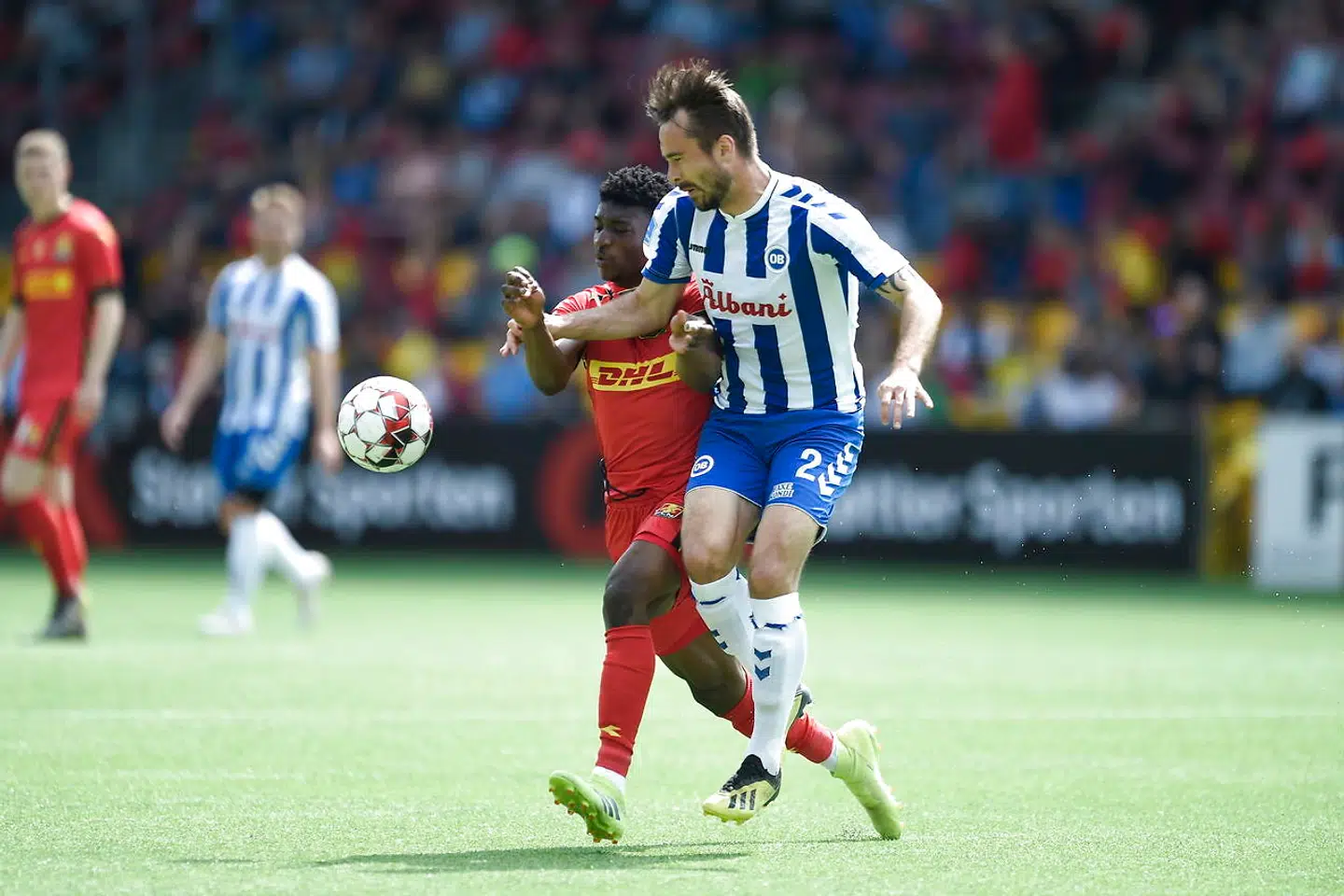 Superliga: FC Nordsjælland-OB på Farum Park, søndag den 19 maj 2019. (Foto: Liselotte Sabroe/Ritzau Scanpix)