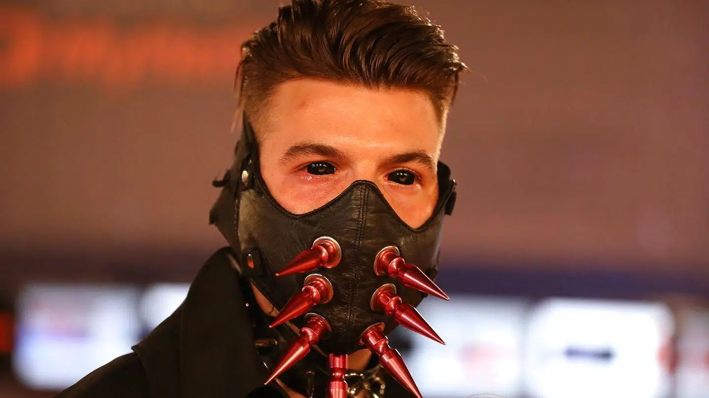 ARKIVFOTO af et medlem af den islandske gruppe Hatari.