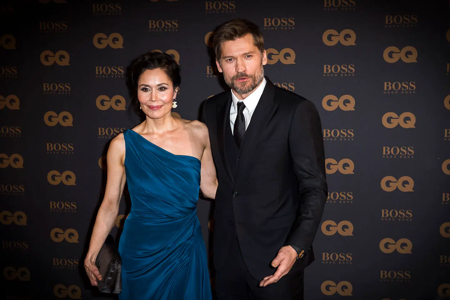 Nikolaj Coster-Waldau med sin hustru Nukaaka Coster-Waldau.