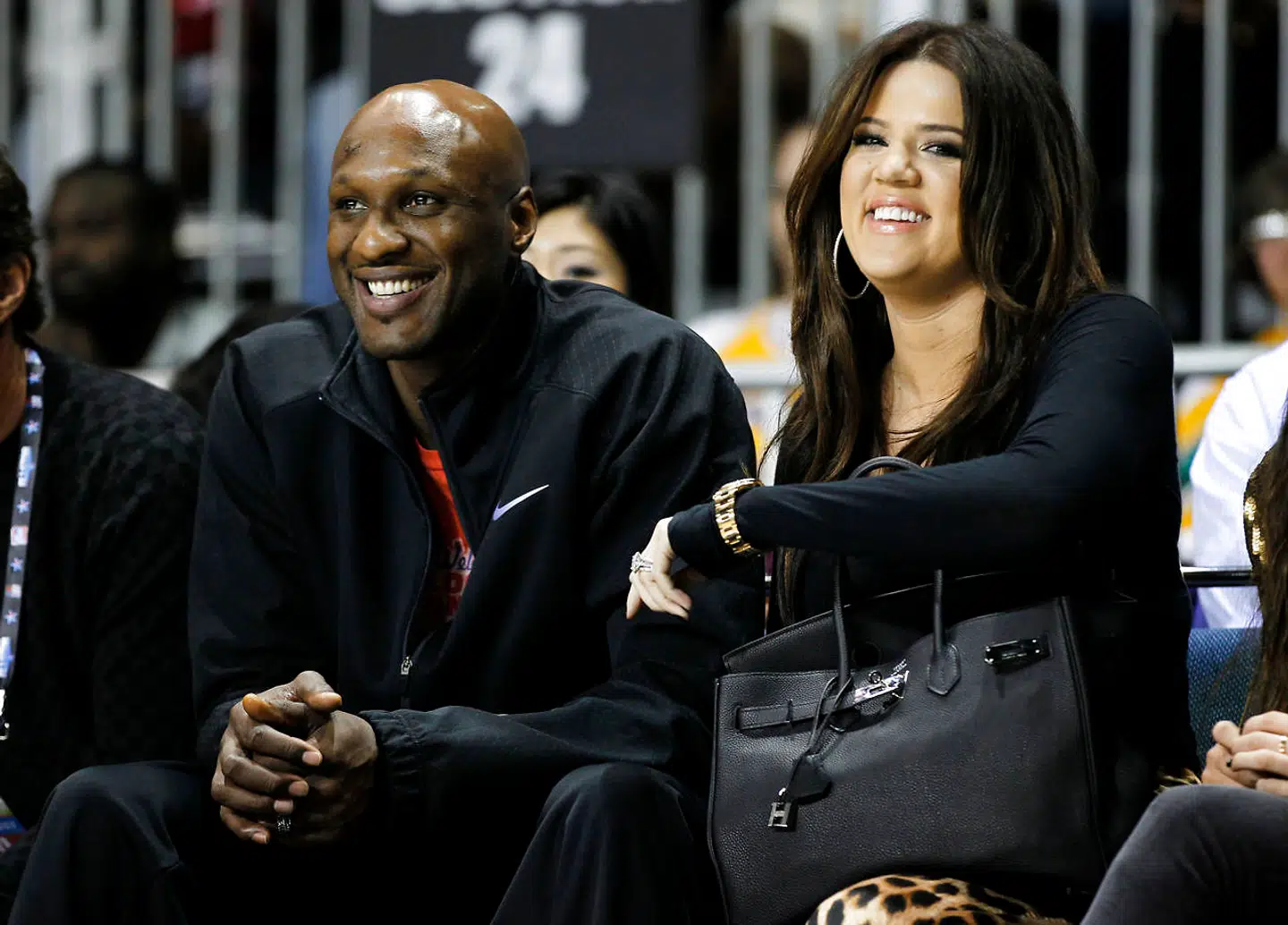 Lamar Odom med ekskonen Khloe Kardashian.