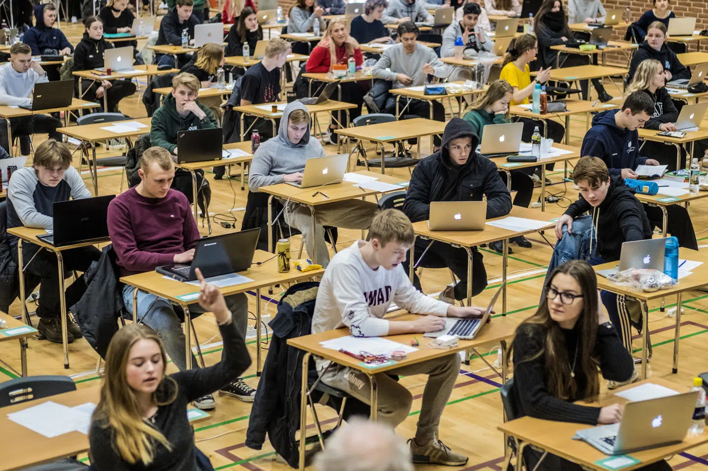 Datatilsynet har rejst alvorlig kritik af anvendelse af overvågningsprogrammet ExamCookie. På den baggrund anbefaler Undervisningsministeriet, at gymnasierne sætter programmet i bero. Det viser en afgørelse fra Datatilsynet, som Ritzau er kommet i besiddelse af. I alt skulle 30 gymnasier benytte sig af programmet, når de skriftlige eksaminer begynder mandag. (Arkivfoto). Søren Bidstrup/Ritzau Scanpix