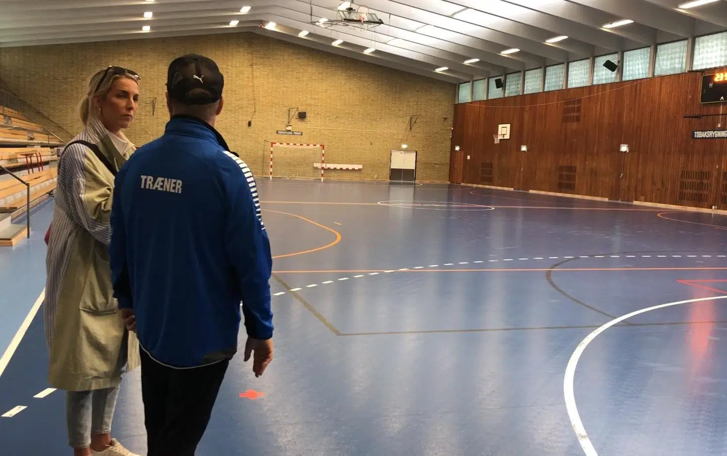 Bellahøjhallen med træner Lars Pedersen