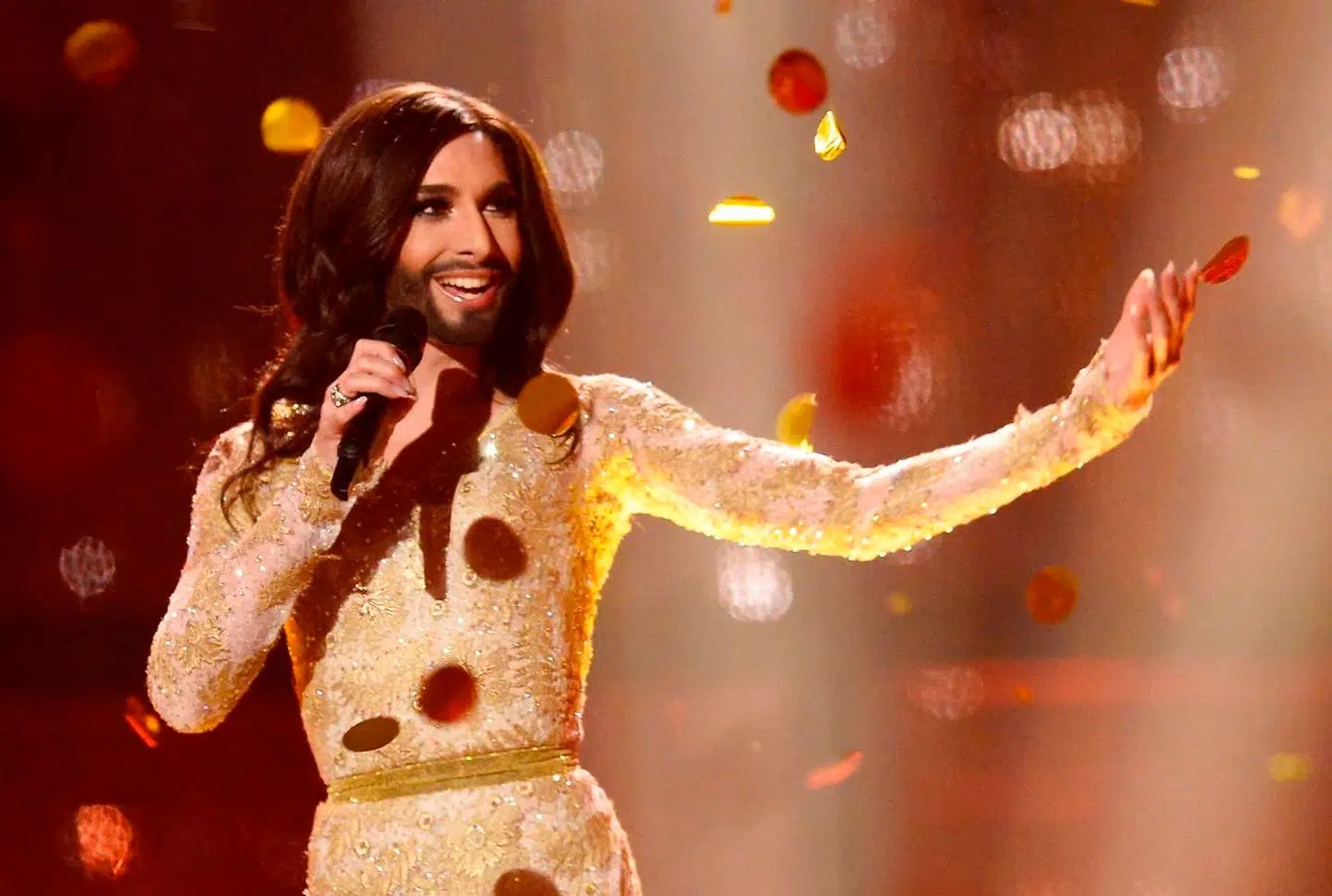 Conchita Wurst deltog for Østrig i 2014 med sangen 'Rise Like a Phoenix' og vandt Eurovision.
