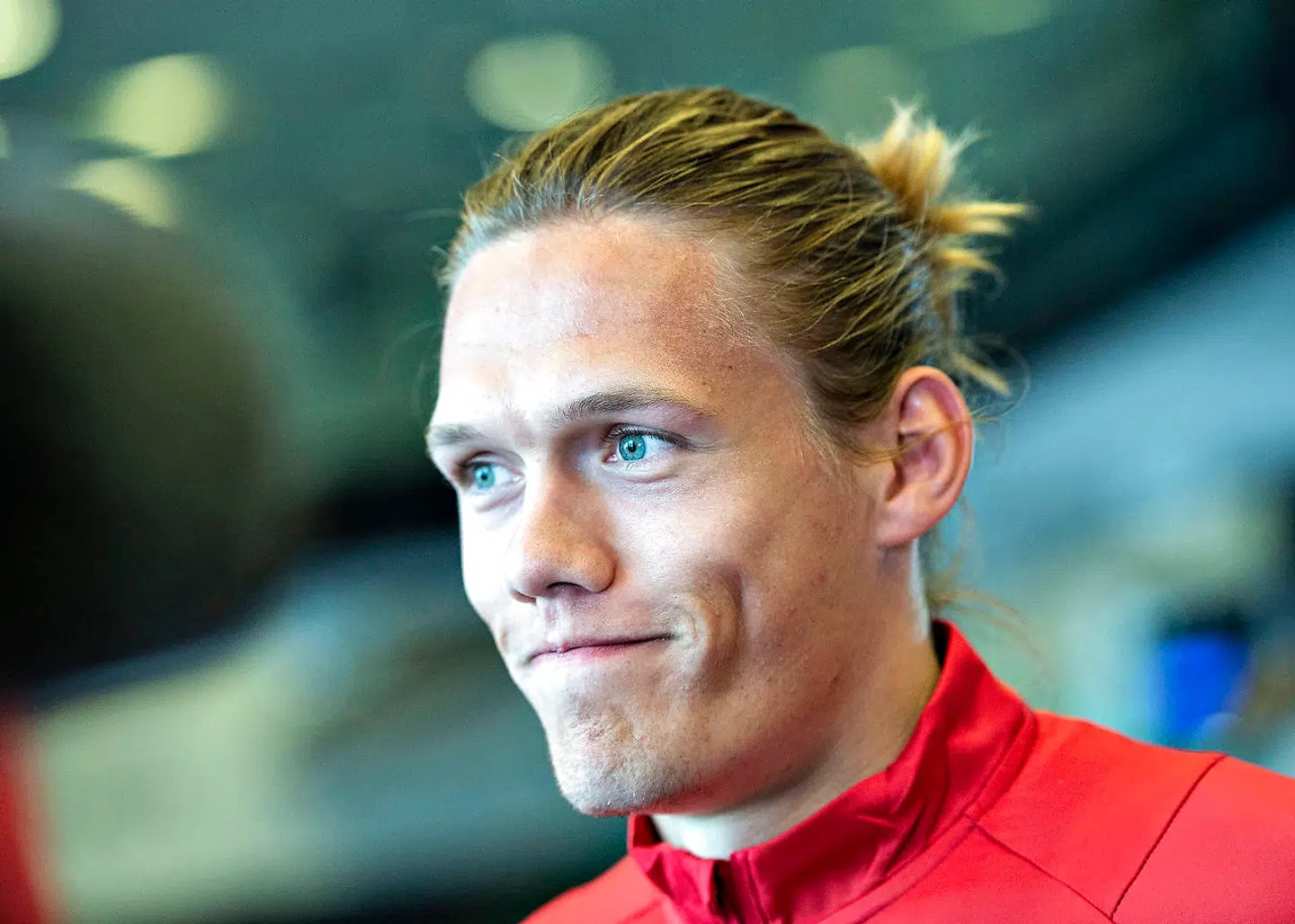 Jannik Vestergaard ved fodboldlandsholdets pressemøde og træning på MCH Arena i Herning, mandag 8. oktober 2018.. (Foto: Henning Bagger/Ritzau Scanpix)