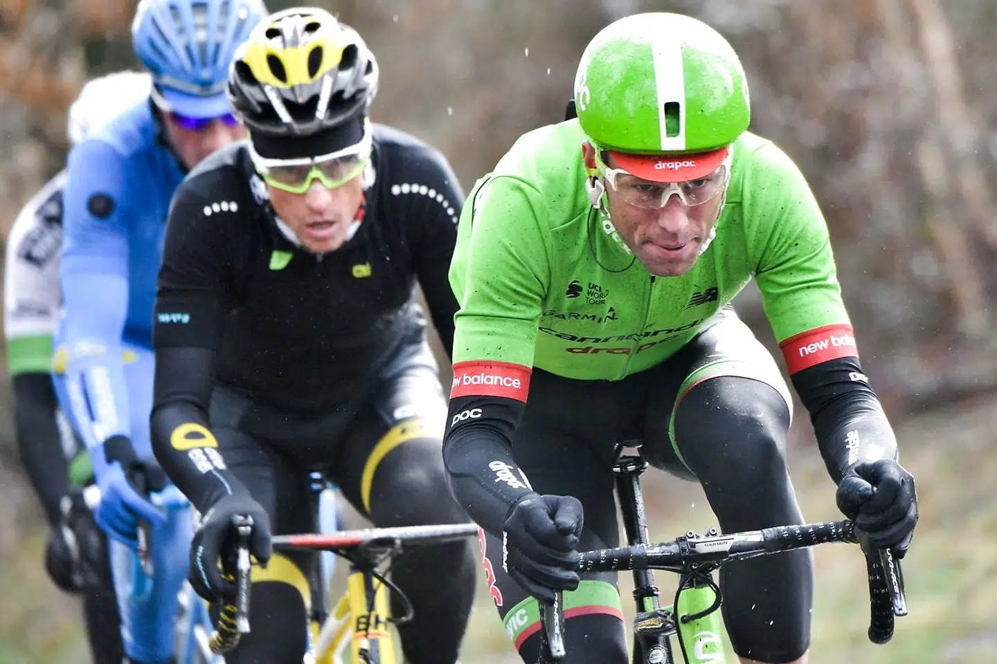 Slovakiske Kristijan Koren (th.) kørte tidligere for cykelholdet Cannondale-Drapac.